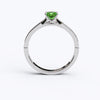 varitsa-jewellers - Solitaire Gold Engagement with 0.5ct Princess Cut Emerald - 01SG07E